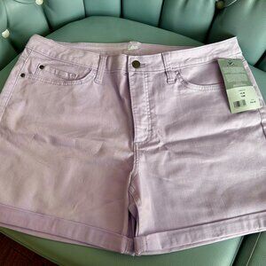 BNWT Light Purple Lee Rider denim shorts Sz 16